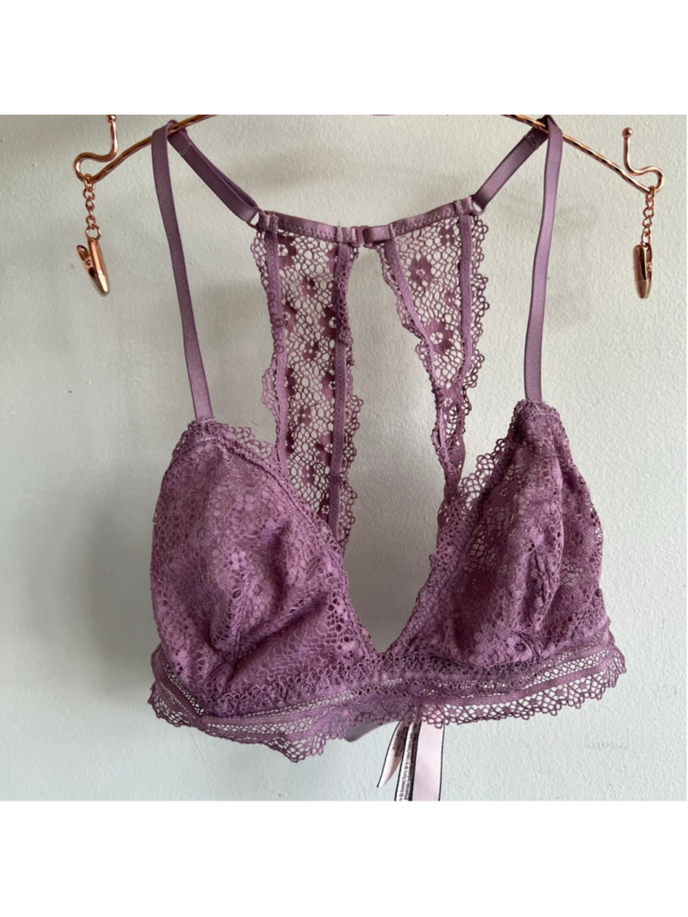 Victoria's Secret Purple Lace Bralette M